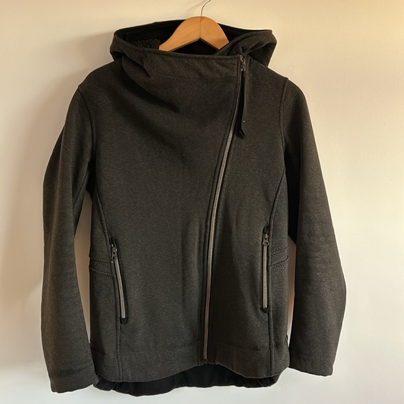 Lululemon Cozy Up Buttercup Jacket Coat in Charcoal Gray / Black Size 6 - Picture 12 of 17